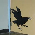 studio door crow detail