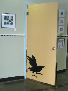 studio door crow