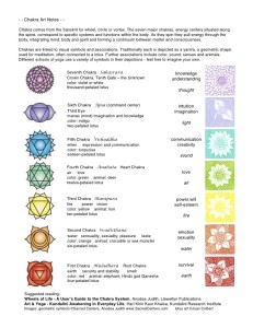 chakra workshop notes