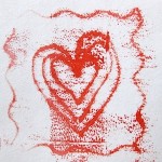 monotype heart