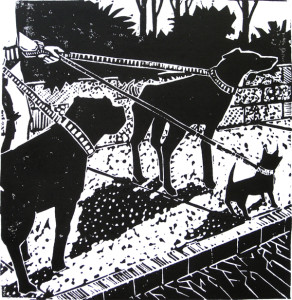 ready to walk - block print